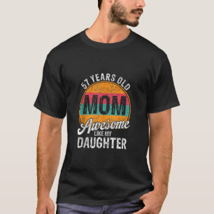 T-shirt 57 Ans Père Anniversaire Awesome Comme Ma Fille