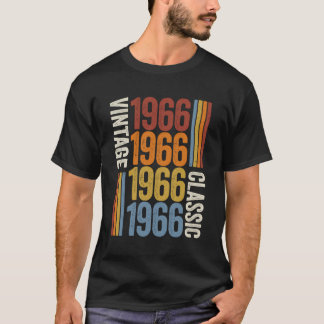 T-shirt 57 Ans Vintage 1966 57E Anniversaire Décoration