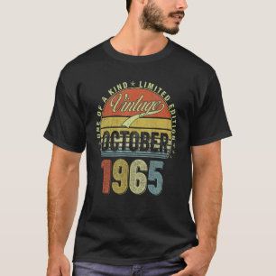 T-shirt 57 Ans Vintage Octobre 1965 57e Anniversaire Moi