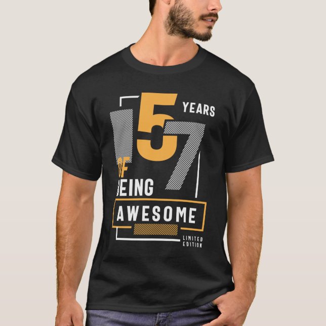 T-shirt 57 Years Of Being Awesome 57th Birthday (Devant)