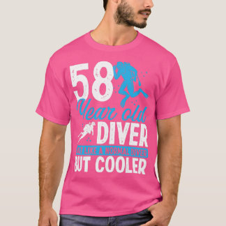 T-shirt 58 Année Plongée Plongée Plongée Snorkel 58 Annive