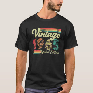 T-shirt 58 Ans Vintage 1965 Né En 1965 58ᵉ