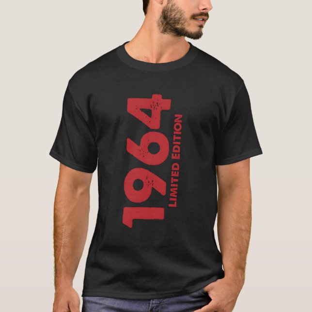 T-shirt 58 Né En 1964 Édition (Devant)