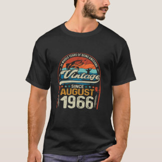 T-shirt 58e anniversaire 58 ans pêcheur amoureux Vintage A