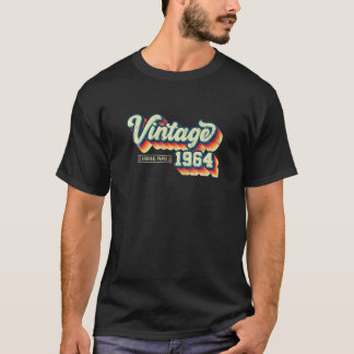T-shirt 58E Anniversaire Cadeaux Retro Vintage 1964 Pa Ori
