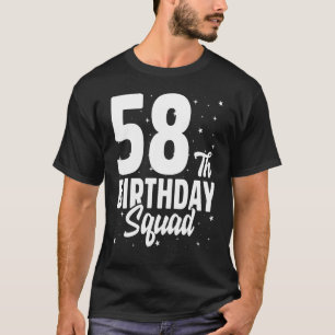 T-shirt 58e Anniversaire Joyeux B Jour Fête Cinquante-huit