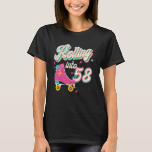 T-shirt 58e anniversaire Roller Skates rouler en 58 ans