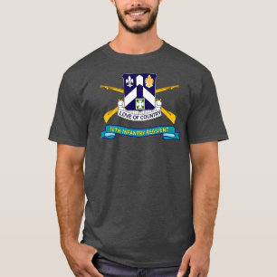 T-shirt 58e Régiment d'infanterie DUI w Br Ribbon X