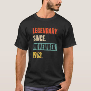 T-shirt 59 Ans 59e Anniversaire Légendaire depuis Novembe