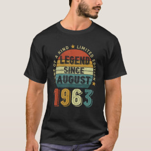 T-shirt 59 ans 59e anniversaire Légende depuis le 19 août