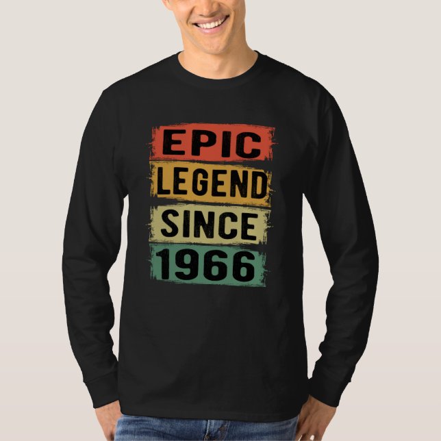 T-shirt 59 Ans Anniversaire 1966 Légende épique 59e annive (Devant)