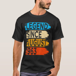 T-shirt 59 Ans Légende Vintage depuis août 1963 59e