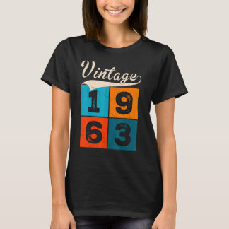 T-shirt 59 Ans Pour Hommes Femmes Anniversaire Vintage 196