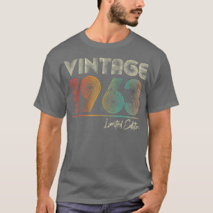 T-shirt 59 ans Vintage 1963 59e anniversaire Cadeaux femme