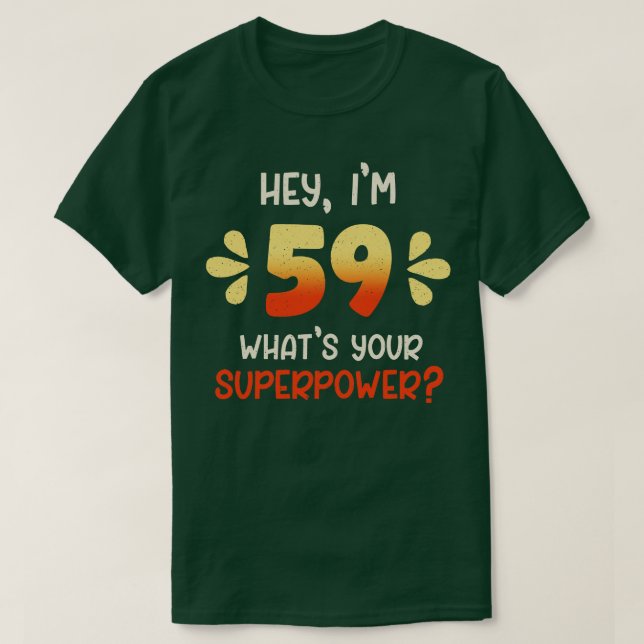 T-shirt 59e anniversaire 3 (Design devant)