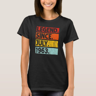T-shirt 59e anniversaire Légende depuis juillet 1963 59 an