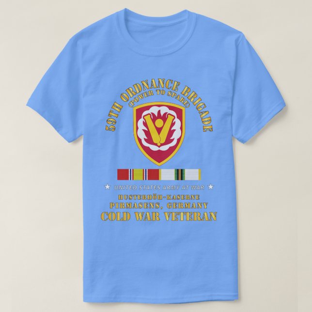 T-shirt 59e brigade d'artillerie SSI HusterhhKaserne Pirma (Design devant)