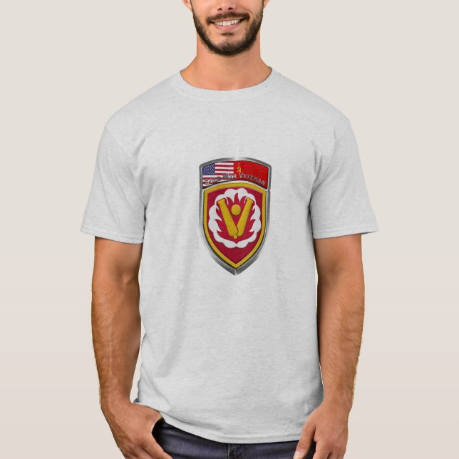 T-shirt 59e brigade de commandement Ancien combattant de l (Devant)
