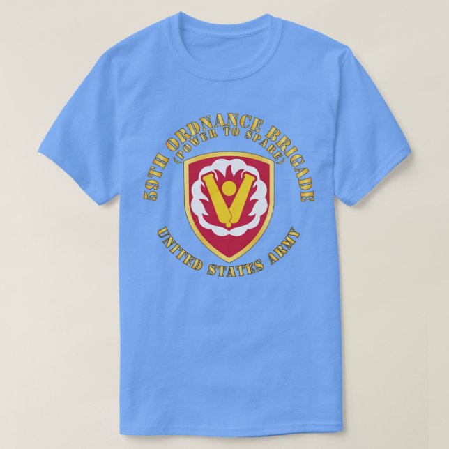 T-shirt 59e brigade de commandement SSI Power to Spare X (Design devant)
