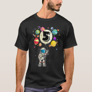 T-shirt 5 ans Anniversaire Cadeaux de garçon Astronaut 5e 