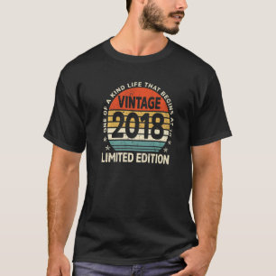 T-shirt 5 ans Cadeaux anciens 5e anniversaire Février 2018
