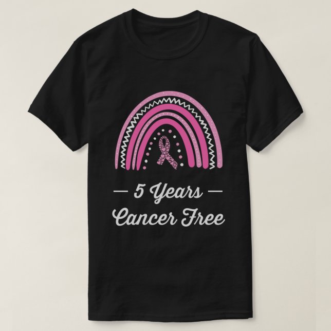 T-shirt 5 ans Cancer du sein Survivant sans long manches (Design devant)