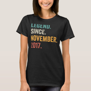 T-shirt 5 ans de légende depuis novembre 2017 5e anniversa