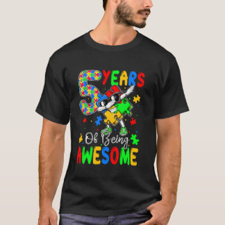 T-shirt 5 Ans D'être Au-some 5 Ans Journée de la sensibili