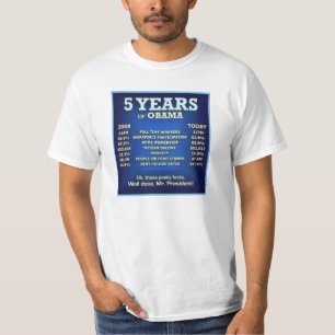 T-SHIRT 5 ANS D'OBAMA