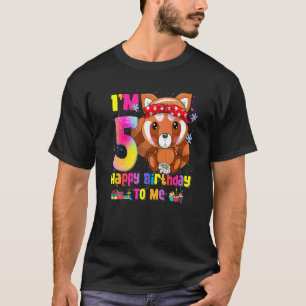 T-shirt 5 ans fille princesse Little Red Panda 5e Bir