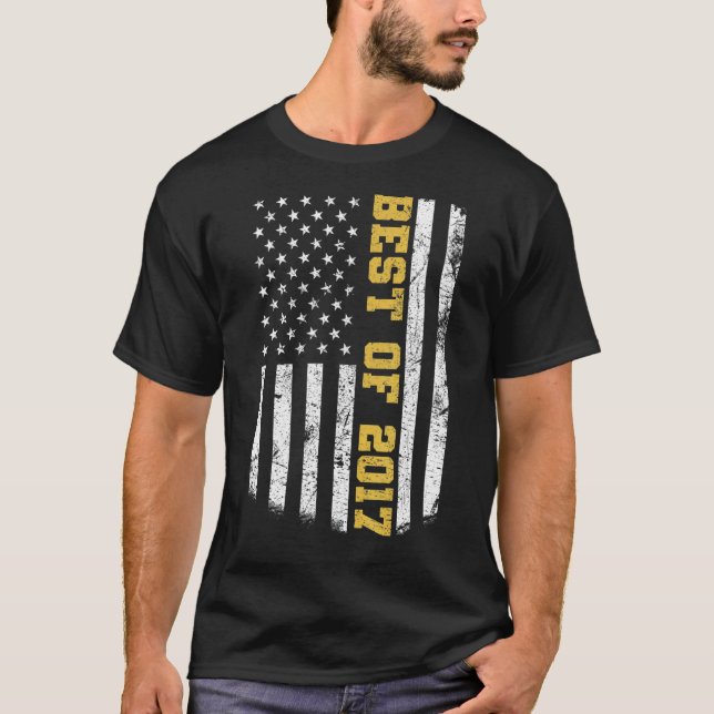 T-shirt 5 Ans Meilleur de 2017 5e anniversaire (Devant)