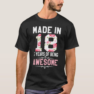 T-shirt 5 ans Old Made in 2018 5e anniversaire pour adoles