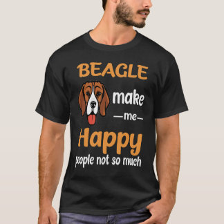 T-shirt 5 Beagle me rendent heureux