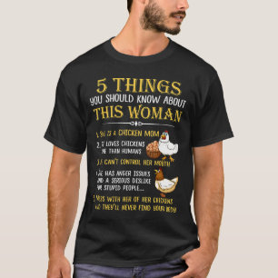 T-shirt 5 choses que vous devriez savoir sur cette poule f