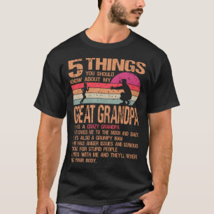 T-shirt 5 Choses Que Vous Devriez Savoir Sur Mon Grand Pap