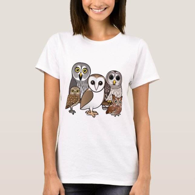 T-shirt 5 Chouettes Birdables (Devant)