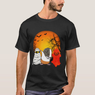 T-shirt 5 cochons d'Inde citrouille d'Halloween