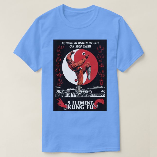 T-shirt 5 éléments KUNG FU (Design devant)