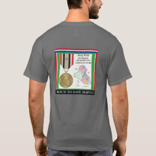 T-SHIRT 5 ÉTOILES DE CAMPAGNE VÉTÉRAN DE GUERRE IRAKIENNE