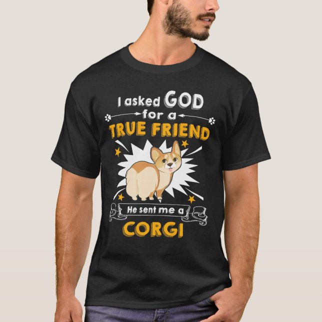 T-shirt 5 Il M'A Envoyé Un Corgi (Devant)