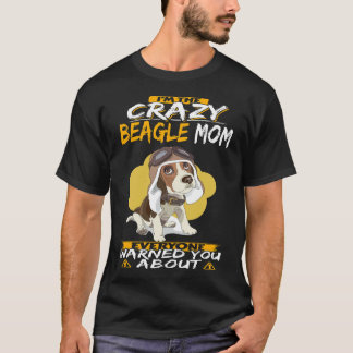 T-shirt 5 Je suis la mère Beagle folle