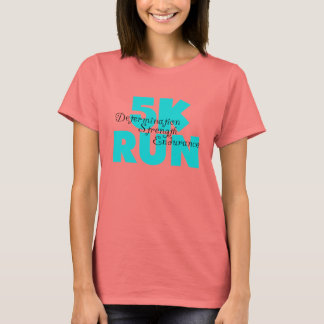T-shirt 5 K Run Aqua Sports Running