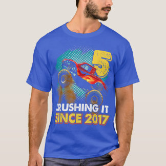 T-shirt 5 Le broyer depuis 2017 Monster Truck 5e Birthda
