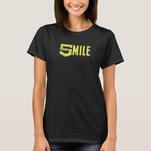 T-shirt 5 miles de sourire (Devant)