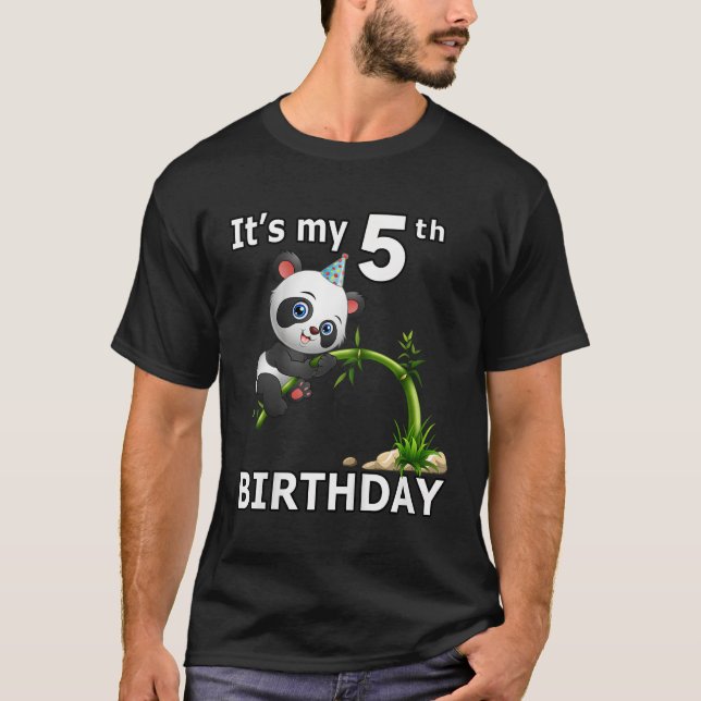 T-shirt 5 Panda 5E Panda Animal Py (Devant)