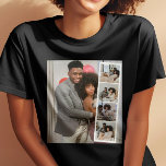T-shirt 5 Photo Booth Moderne Personnalisé<br><div class="desc">T-shirt personnalisé moderne à cinq dents pour vous de customiser avec vos propres photos de Ricaso CHANGER L'ÉCHANTILLON DE PHOTOS À VOS PROPRES</div>