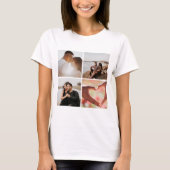 T-shirt 5 photo Collage personnalisé Personnalisé (Devant)