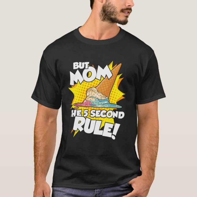 T-shirt 5 Second Rule  Kids Boys Girls Ice Cream Son Daugh (Devant)