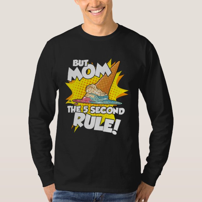 T-shirt 5 Second Rule  Kids Boys Girls Ice Cream Son Daugh (Devant)