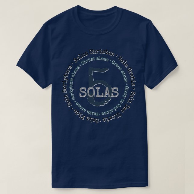 T-shirt 5 Solas of the Reformation (Design devant)